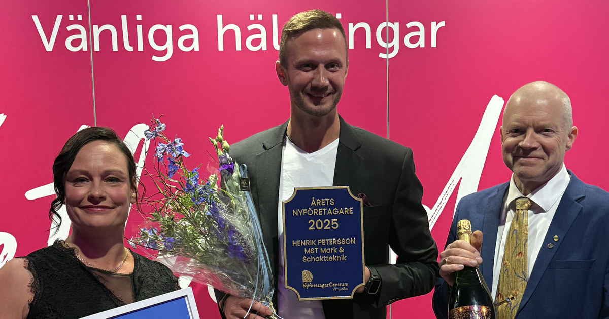 Henrik Petersson, årets nyföretagare 2025.